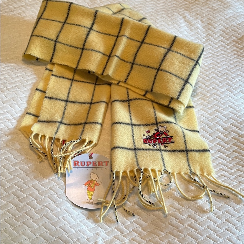 Yellow Windowpane Scarf